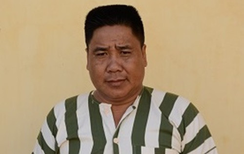 Đối tượng Hồng tại cơ quan Công an. Đối tượng Hồng tại cơ quan Công an.