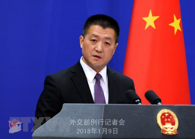 Người phát ngôn Bộ Ngoại giao Trung Quốc Lục Khảng. (Nguồn: THX/TTXVN)