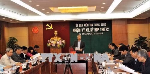 Kỳ họp thứ 22 Ủy ban Kiểm tra Trung ương.