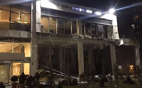 Hiện trường vụ nổ. (Ảnh: express.co.uk)