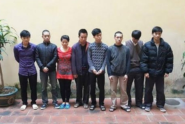 Các bị can trong vụ án.