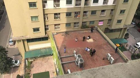 Hiện trường nơi người đàn ông tử vong. Hiện trường nơi người đàn ông tử vong.
