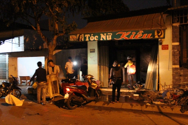 Hiện trường căn nhà phát hỏa. Hiện trường căn nhà phát hỏa.