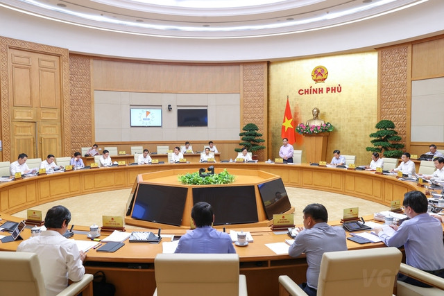 Quang cảnh phiên họp Chính phủ chuyên đề xây dựng pháp luật tháng 7-2022. Ảnh: VGP/Nhật Bắc Toàn cảnh phiên họp Chính phủ chuyên đề xây dựng pháp luật tháng 7/2022 - Ảnh: VGP/Nhật Bắc
