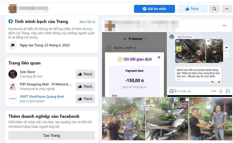 Nhiều hội nhóm xôn xao vì những câu chuyện trao đổi hàng hóa bằng Pi thành công. Ảnh chụp màn hình