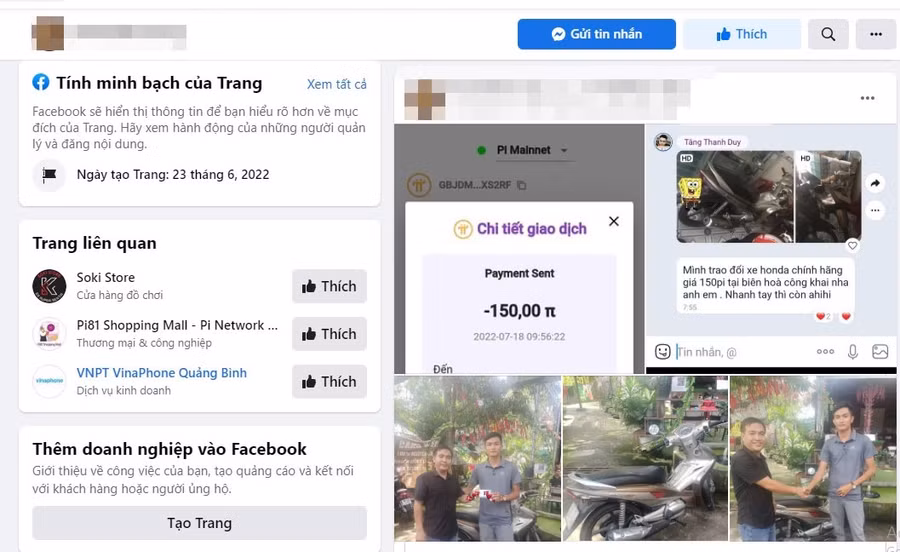  Nhiều hội nhóm xôn xao vì những câu chuyện trao đổi hàng hóa bằng Pi thành công. Ảnh chụp màn hình