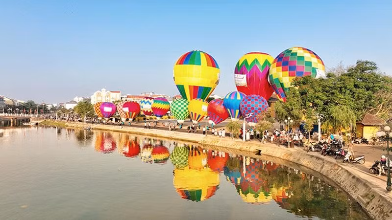 Ngày hội khinh khí cầu diễn ra vào tháng 3/2022 tại Hội An. Ảnh minh họa: Tấn Nguyên