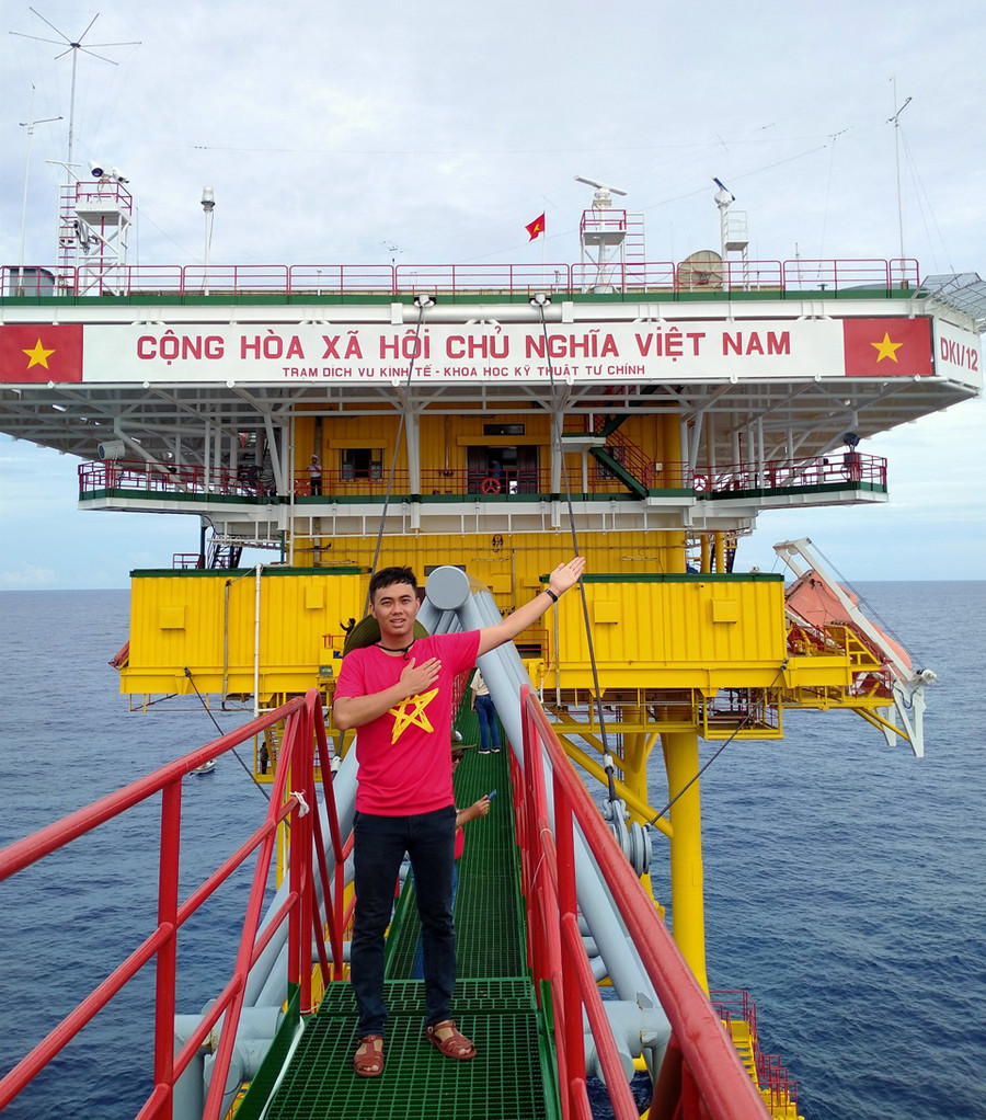 Nhà giàn DK1/12. Ảnh: VNĐ Nhà giàn DK1/12. Ảnh: VNĐ