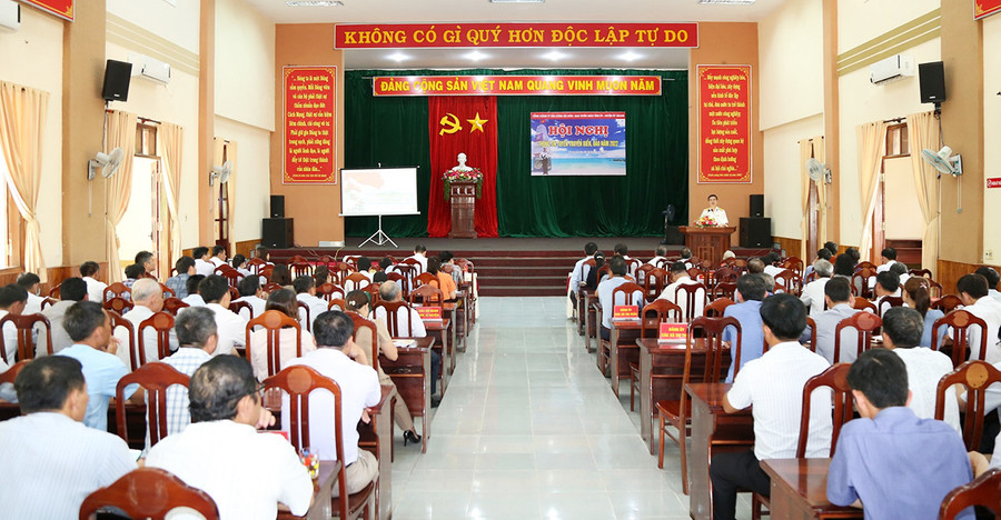 Quang cảnh hội nghị. Ảnh: Đinh Yến  Quang cảnh hội nghị tuyên truyền biển đảo. Ảnh: Đinh Yến