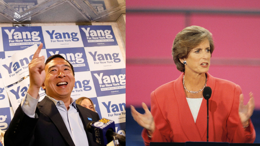 Đồng chủ tịch là ông Andrew Yang và bà Christine Todd Whitman. Ảnh: AFP/Reuters
