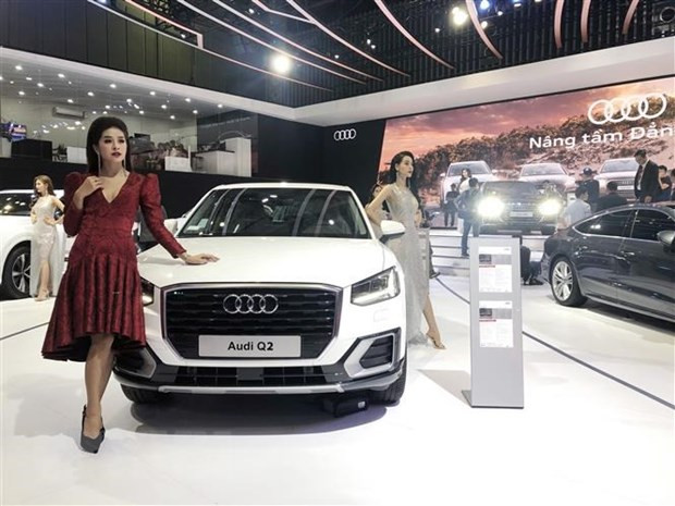 Một mẫu xe của Audi. (Ảnh: Mỹ Phương/TTXVN) Một mẫu xe của Audi. (Ảnh: Mỹ Phương/TTXVN)