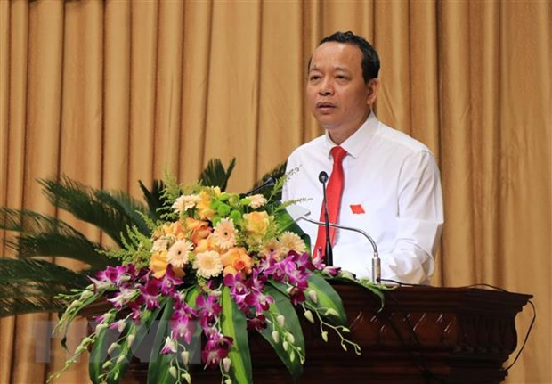 Chủ tịch Hội đồng Nhân dân tỉnh Bắc Ninh Nguyễn Quốc Chung. (Ảnh: Thanh Thương/TTXVN) Chủ tịch Hội đồng Nhân dân tỉnh Bắc Ninh Nguyễn Quốc Chung. (Ảnh: Thanh Thương/TTXVN)