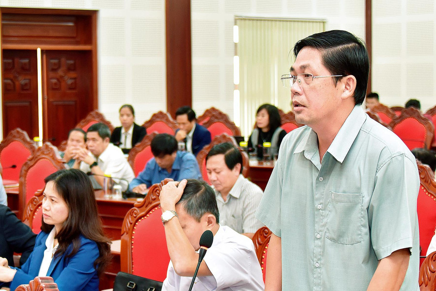 Bí thư Huyện ủy Kbang Nguyễn Hữu Tuyến mong muốn tỉnh tiếp tục tạo điều kiện cho các doanh nghiệp đầu tư vào lĩnh vực phát triển cây dược liệu dưới tán rừng. Ảnh: Đức Thụy