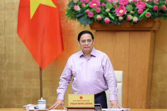 Thủ tướng Phạm Minh Chính phát biểu khai mạc phiên họp Chính phủ chuyên đề xây dựng pháp luật tháng 7-2022. Ảnh: VGP/Nhật Bắc Thủ tướng Phạm Minh Chính phát biểu khai mạc phiên họp Chính phủ chuyên đề xây dựng pháp luật tháng 7/2022 - Ảnh: VGP/Nhật Bắc