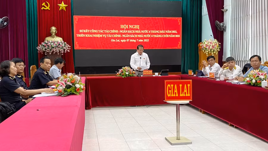  Quang cảnh Hội nghị tại điểm cầu tỉnh Gia Lai. Ảnh: Sơn Ca