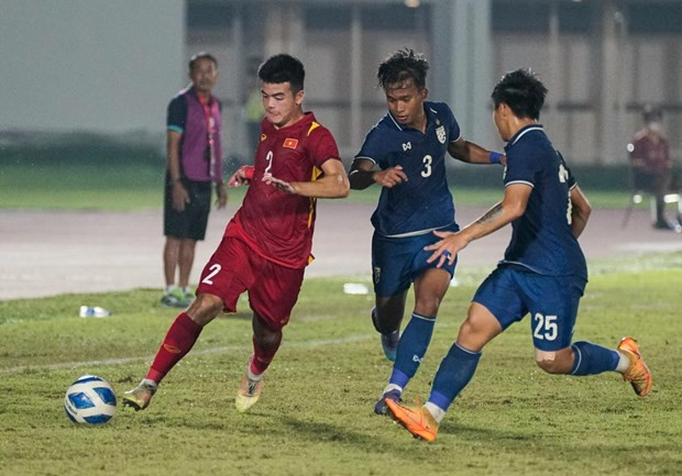 U19 Việt Nam xếp trên U19 Thái Lan tại bảng A của giải U19 Đông Nam Á 2022. (Ảnh: VFF) U19 Việt Nam xếp trên U19 Thái Lan tại bảng A của giải U19 Đông Nam Á 2022. (Ảnh: VFF)