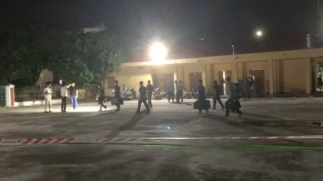 Hiện trường nơi xảy ra vụ án. Ảnh: CTV