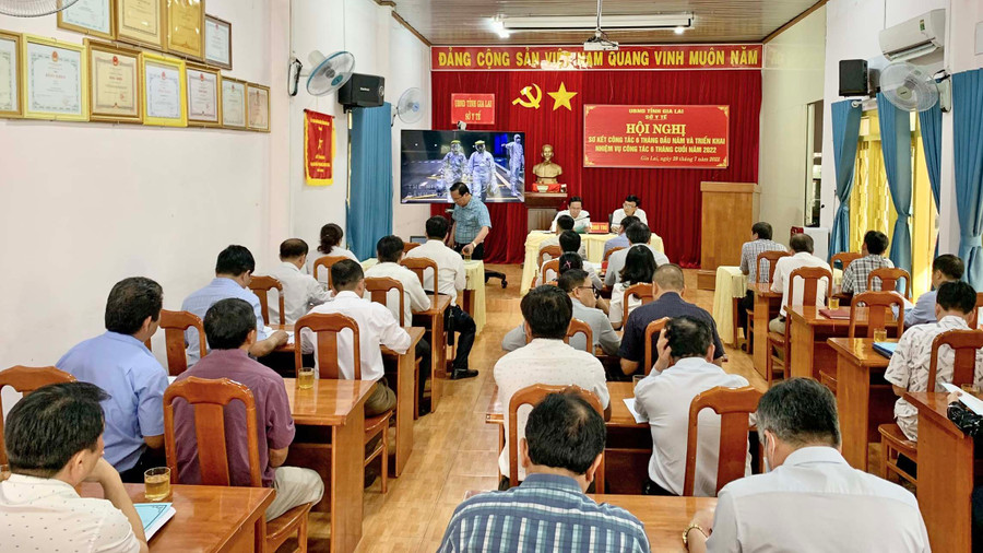 Quang cảnh hội nghị. Ảnh: Như Nguyện Quang cảnh Hội nghị sơ kết 6 tháng đầu năm và triển khai nhiệm vụ 6 tháng cuối năm 2022 ngành Y tế sáng 29-7. Ảnh: Như Nguyện