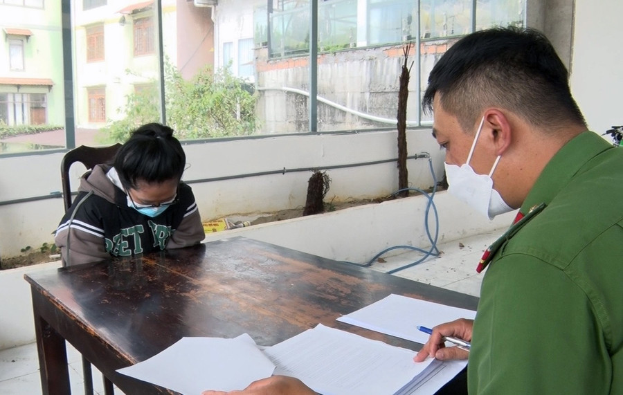 "Nữ quái" Lai Thanh Nhã sa lưới pháp luật. Ảnh: Công an cung cấp