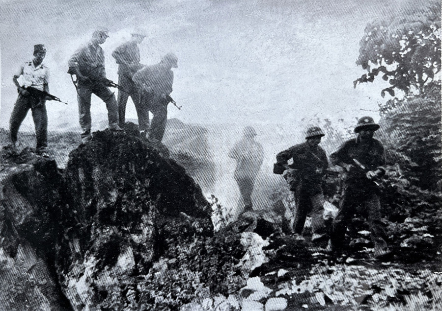 BĐBP Hà Giang truy kích lính Trung Quốc xâm lược biên giới, năm 1984. Ảnh: Tư liệu