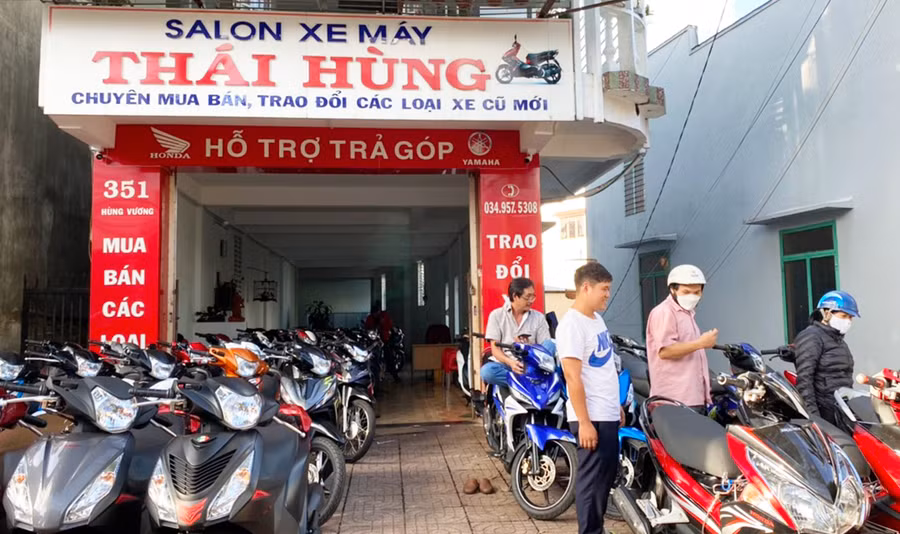  Thị trường xe máy cũ tăng chủ yếu tập trung vào một số dòng xe của hãng Honda. Ảnh: Sơn Ca