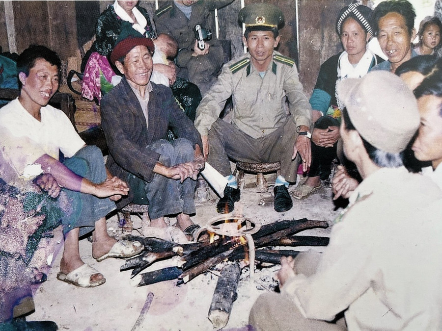 BĐBP Hà Giang họp dân, vận động bà con bảo vệ chủ quyền an ninh biên giới. Ảnh: Tư liệu