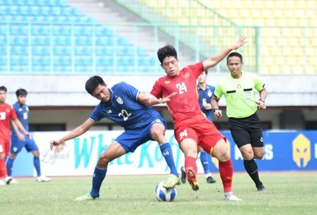 U19 Việt Nam và U19 Thái Lan hai lần hòa nhau 1-1 trong 90 phút thi đấu ở giải U19 Đông Nam Á 2022. (Ảnh: FAT) U19 Việt Nam và U19 Thái Lan hai lần hòa nhau 1-1 trong 90 phút thi đấu ở giải U19 Đông Nam Á 2022. (Ảnh: FAT)