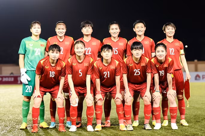 Đội hình xuất phát của tuyển nữ Việt Nam trong trận ra quân AFF Cup 2022