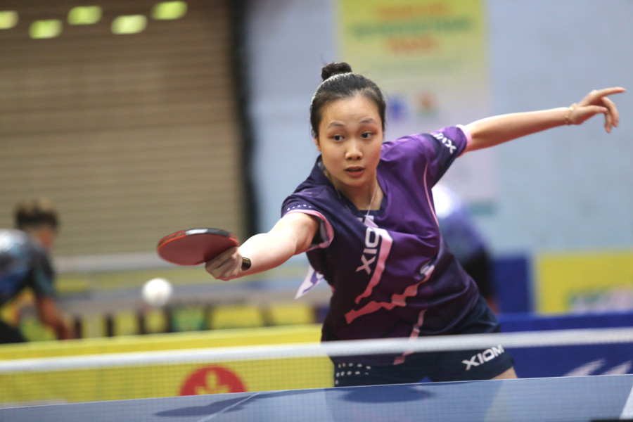 Không chỉ sở hữu nhan sắc xinh đẹp, Mai Phương còn có những cú đánh mạnh mẽ và khéo léo.