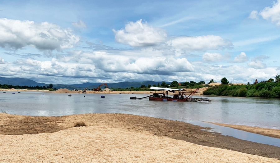  Vị trí khai thác cát của Công ty TNHH một thành viên Toàn Thắng Phát Gia Lai. Ảnh: Hồng Thương