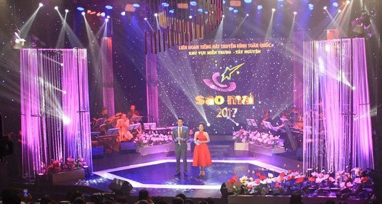Giải Sao Mai được tổ chức tại một tỉnh Miền Trung - Tây Nguyên. Ảnh: VTV