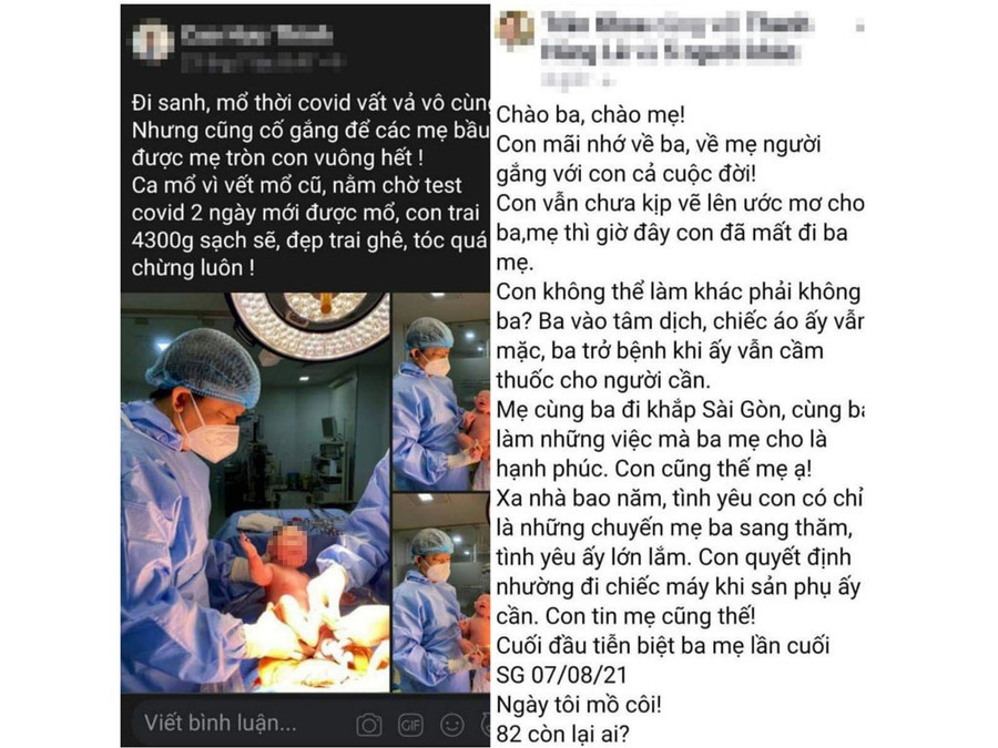 Tin giả “bác sĩ Trần Khoa” nhường máy thở người thân cho sản phụ gây bức xúc dư luận hồi tháng 8.2021. Ảnh chụp màn hình  Tin giả “bác sĩ Trần Khoa” nhường máy thở người thân cho sản phụ gây bức xúc dư luận hồi tháng 8.2021. Ảnh chụp màn hình