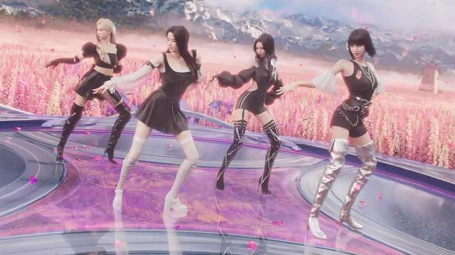 Các nhân vật ảo của nhóm trong MV. Ảnh: Cắt từ clip