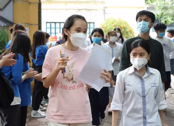  Thí sinh dự thi tốt nghiệp THPT 2022. Ảnh: QUANG PHÚC