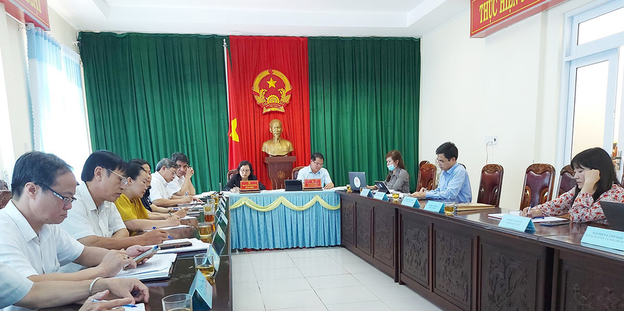  Quang cảnh buổi tiếp công dân tháng 7-2022. Ảnh: Nguyễn Tú