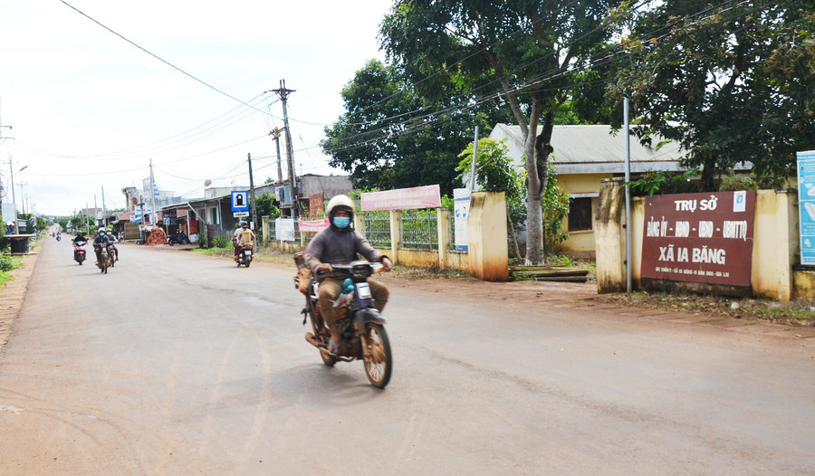 Trụ sở xã Ia Băng, huyện Đak Đoa. Ảnh: Hoàng Minh Trụ sở xã Ia Băng, huyện Đak Đoa. Ảnh: Hoàng Minh