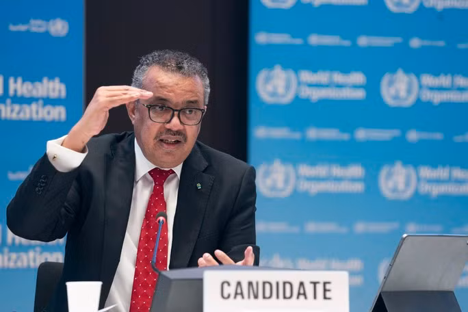  Tổng giám đốc WHO Tedros Adhanom Ghebreyesus tại một cuộc họp của tổ chức này - Ảnh: WHO