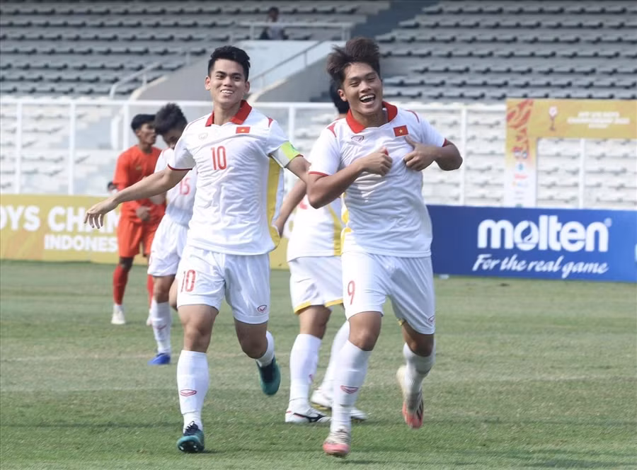  U19 Việt Nam được đánh giá nhỉnh hơn đối thủ tại bán kết U19 Đông Nam Á 2022. Ảnh: H.A
