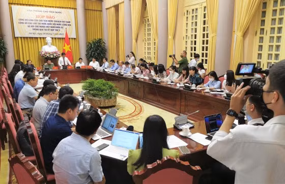  Toàn cảnh cuộc họp báo. Ảnh: VIẾT CHUNG