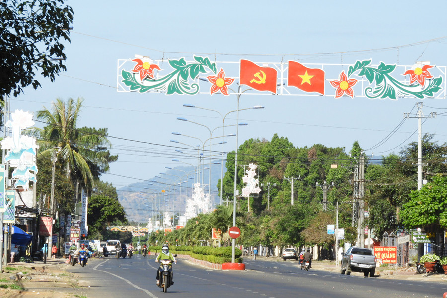 Một góc trung tâm huyện Ia Grai. Ảnh: Thanh Nhật 1THANH NHẬT -Một góc trung tâm huyện Ia Grai DSCN1087