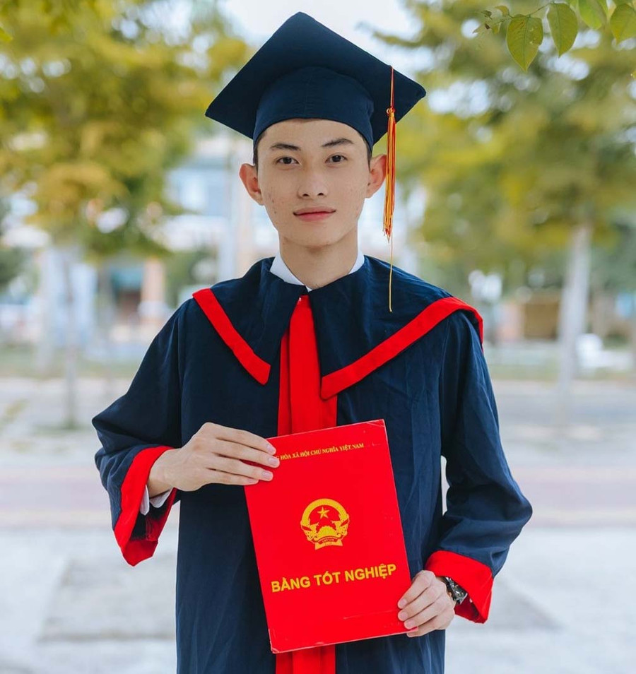 Thí sinh Nguyễn Gia Thành-thủ khoa khối B của tỉnh tại kỳ thi tốt nghiệp THPT năm 2022 (ảnh nhân vật cung cấp).