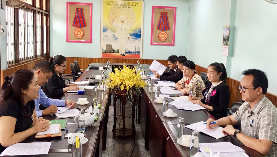  Viện Bảo vệ thực vật làm việc với Sở Nông nghiệp và PTNT về sản xuất chanh dây bền vững. Ảnh: Lê Nam
