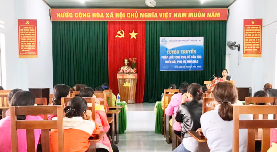  Quang cảnh buổi tuyên truyền. Ảnh: Minh Hoàn