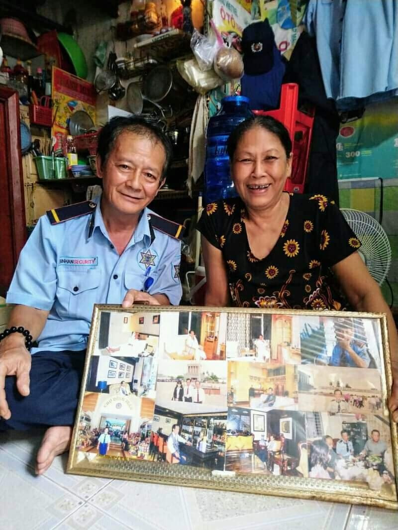  Vợ chồng bác Trung tại nhà trọ. Ảnh: TGCC