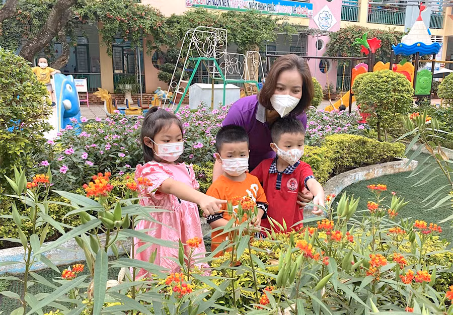 Mặc dù còn gặp nhiều khó khăn song GDMN của tỉnh không ngừng phát triển về quy mô và chất lượng qua từng năm. Ảnh: Mộc Trà