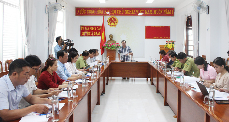 Ông Nguyễn Đình Phương-Trưởng Ban Kinh tế- Ngân sách HĐND tỉnh phát biểu kết luận tại buổi giám sát. Ảnh: Nguyễn Diệp