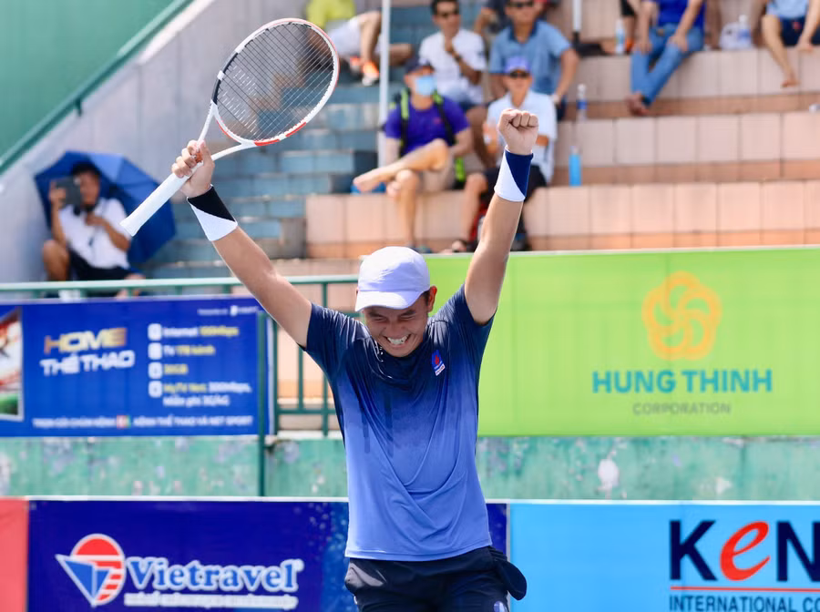 Lý Hoàng Nam xuất sắc vô địch đơn nam quần vợt nhà nghề tại Malaysia. Ảnh: Khả Hòa