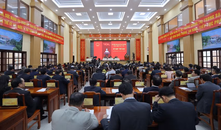 Các đại biểu tham dự Kỳ họp thứ 6 HĐND tỉnh Lâm Đồng khoá X Ảnh Chính Thành