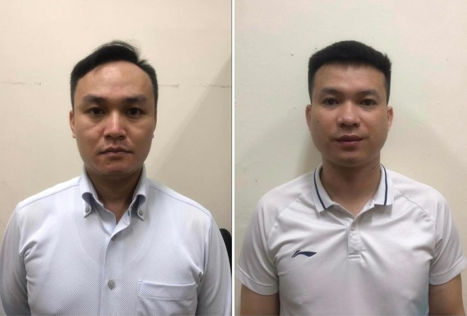 2 bị can tại cơ quan công an  2 bị can tại cơ quan công an