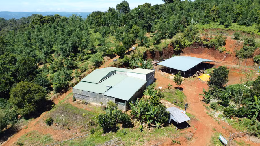 Trên một thửa đất cấp sai sổ đỏ ở xã Đắk Som (H.Đắk Glong, Đắk Nông), người dân đã xây dựng nhà kiên cố. Ảnh: Thanh Quân